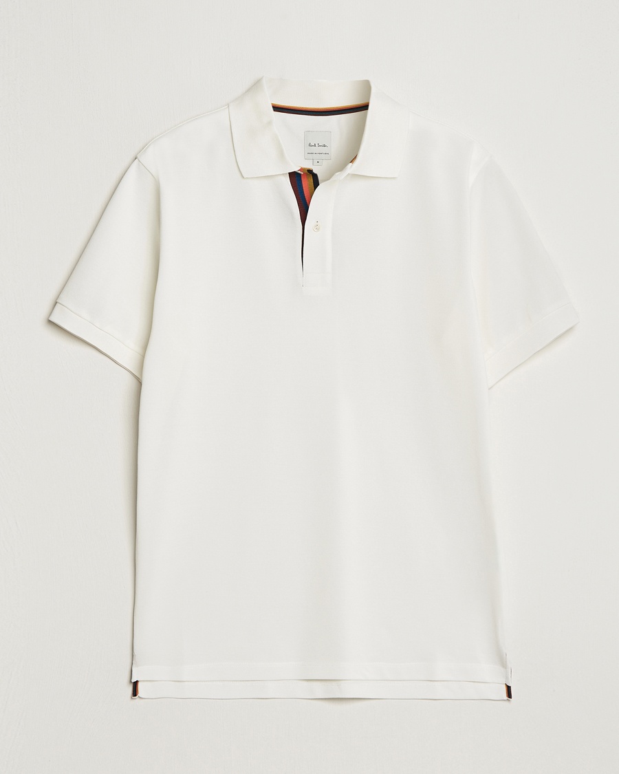 Paul Smith Placket Stripe Polo White – Weiß