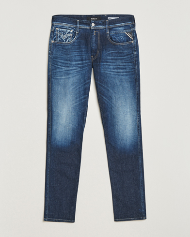 Herren | 40% sale | Replay | Anbass Super Stretch Bio Jeans Dark Blue