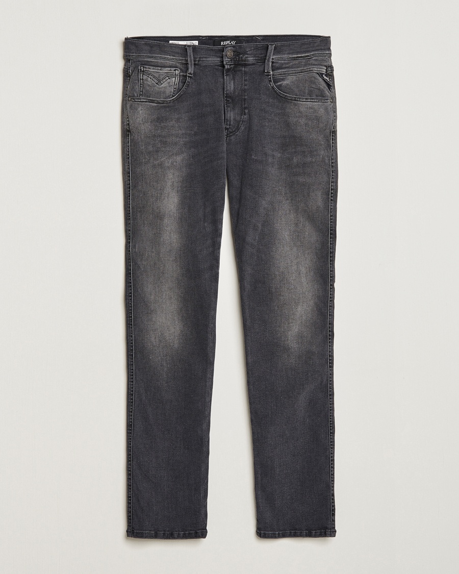 Replay Anbass Hyperflex Re-Used Jeans Washed Grey – Grau