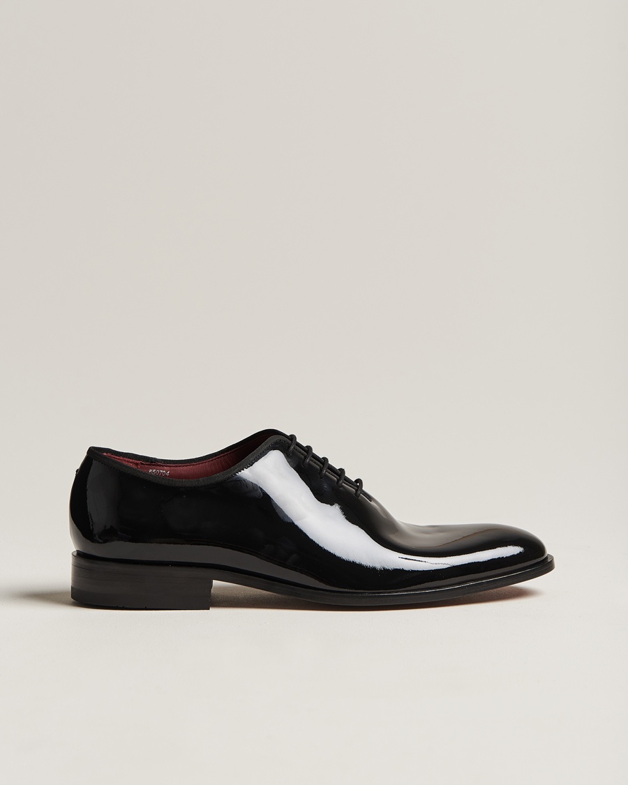 Loake Shoemakers Regal Patent Wholecut Black – Schwarz