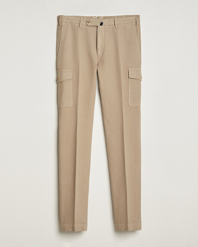 Herren | 60% sale | Incotex | Slim Fit Cotton Cargo Pocket Trousers Beige