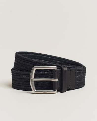 Herren | Geflochtene Gürtel | Polo Ralph Lauren | Braided Cotton Elastic Belt Polo Black