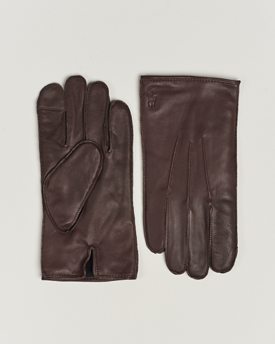 Herren | Handschuhe | Polo Ralph Lauren | Leather Gloves Dark Brown
