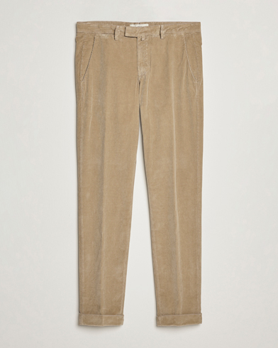 Herren | Cordhosen | Briglia 1949 | Slim Fit Corduroy Trousers Beige