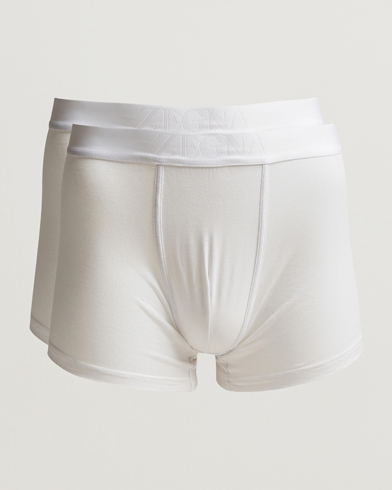 Herren | Zegna | Zegna | 2-Pack Stretch Cotton Boxers White