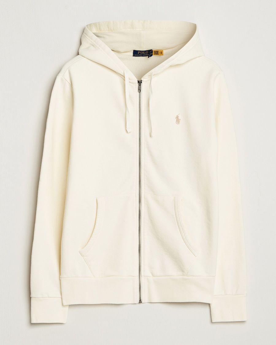 Polo Ralph Lauren Loopback Terry Full-Zip Hoodie Clubhouse Cream – Weiß