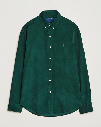 Herren | Cordhemden | Polo Ralph Lauren | Slim Fit Corduroy Shirt Hunt Club Green