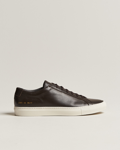 Herren | Sale schuhe | Common Projects | Original Achilles Pebbled Leather Sneaker Dark Brown