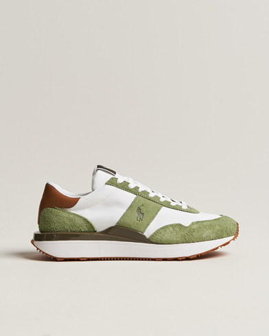 Herren | Sale schuhe | Polo Ralph Lauren | Train 89 Running Sneaker White/Olive
