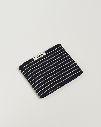 Herren | Textilien | Tekla | Organic Terry Hand Towel Black Stripe