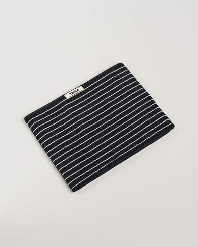 Herren | Textilien | Tekla | Organic Terry Bath Towel Black Stripe
