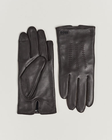 Herren | 30% sale | BOSS BLACK | Hainz Leather Gloves Medium Brown