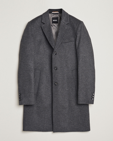 Herren | BOSS BLACK | BOSS BLACK | Hyde Wool/Cashmere Coat Medium Grey
