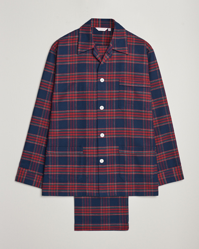 Herren | 40% sale | Derek Rose | Cotton Flannel Checked Pyjama Set Multi