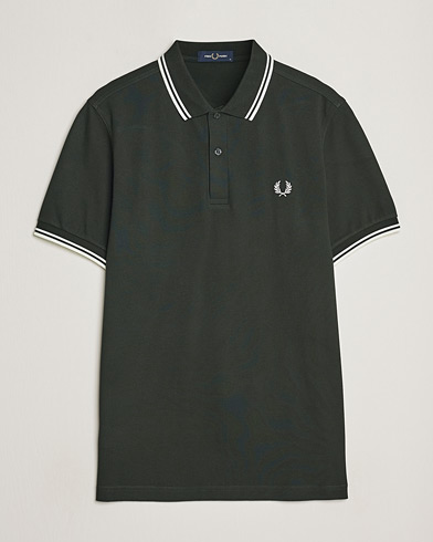 Herren |  | Fred Perry | Twin Tipped Polo Shirt Night Green