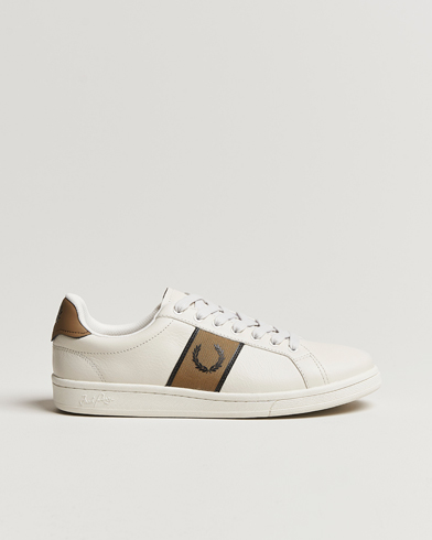 Herren | Sale schuhe | Fred Perry | B721 Leather Sneaker White/Porcelin Black