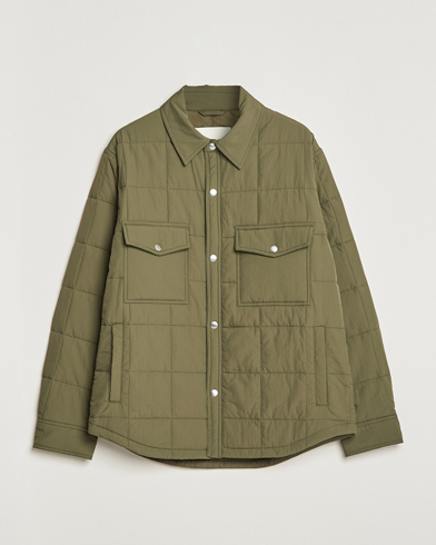 Herren | 60% sale | GANT | Quilted Shirt Jacket Calamata Green