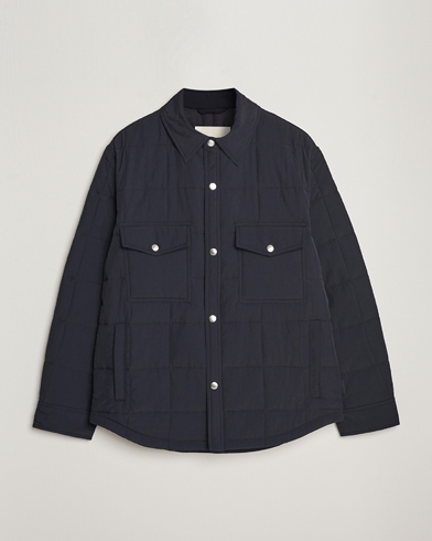 Herren | Steppjacken | GANT | Quilted Shirt Jacket Black
