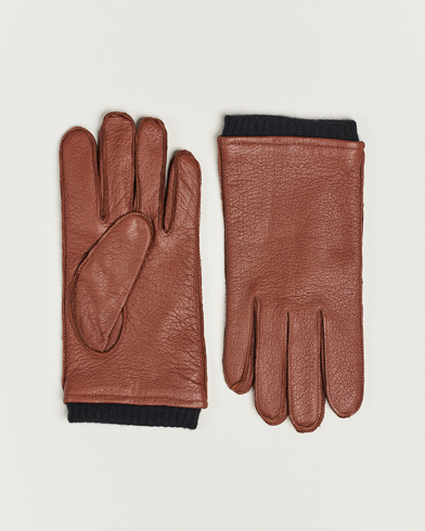 Herren | Sale accessoires | GANT | Wool Lined Leather Gloves Clay Brown