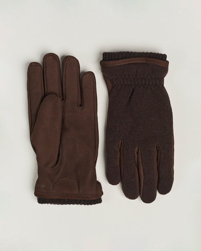 Herren |  | Hestra | Noah Nubuck Wool Tricot Glove Espresso