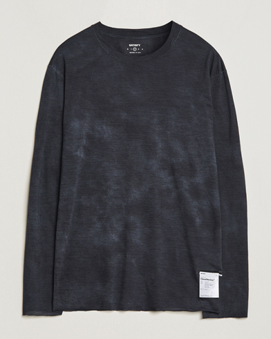 Herren | Langarm T-Shirt | Satisfy | CloudMerino Long Sleeve T-Shirt Batik Black