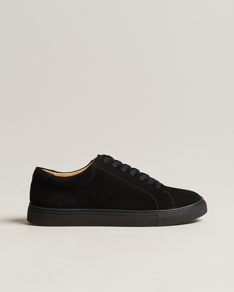 Myrqvist Oaxen Monochrome Sneaker Black Suede – Schwarz