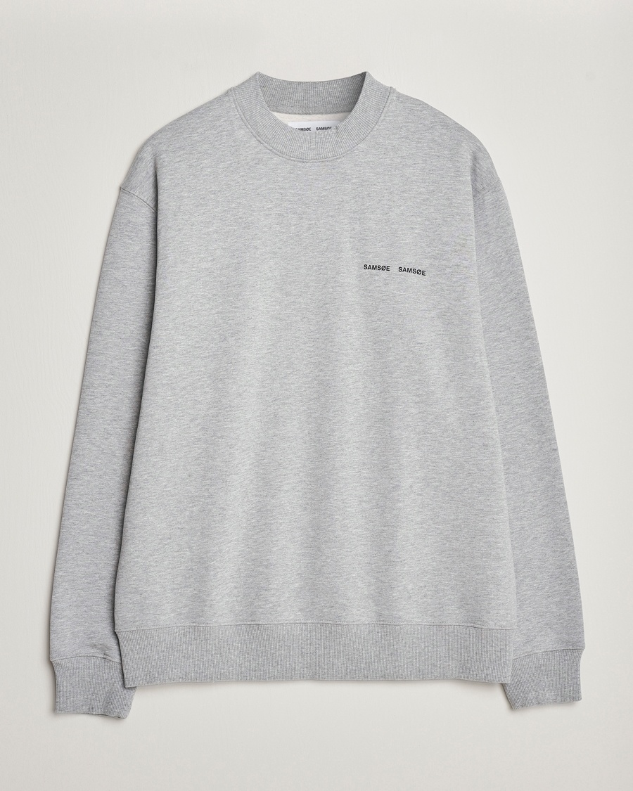 Samsøe Samsøe Norsbro Crew Neck Sweatshirt Grey Melange – Grau