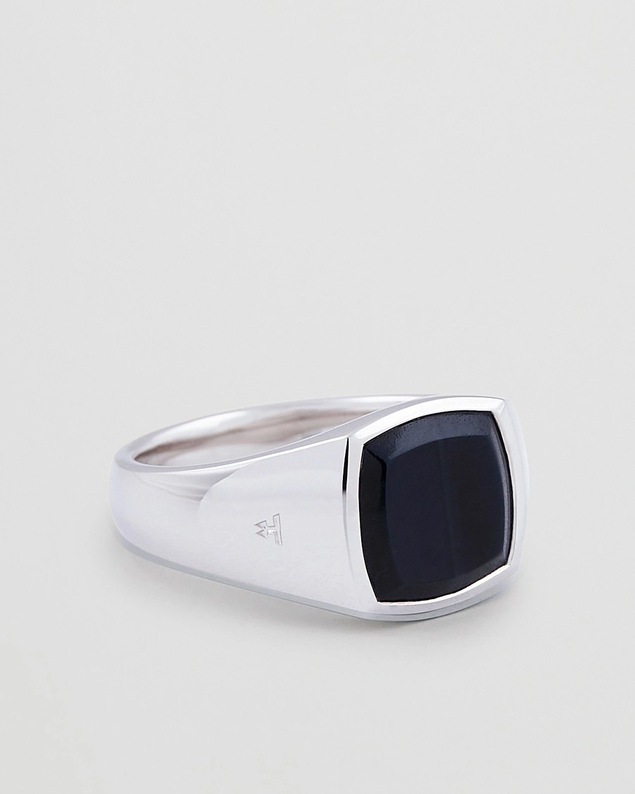 Tom Wood Kay Ring Blue Hawk Eye – Silber