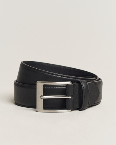 Herren |  | Canali | Leather Belt Black Calf