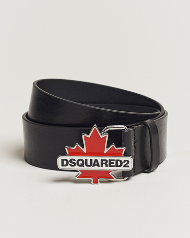 Herren | Dsquared2 | Dsquared2 | Leaf Plaque Belt Black