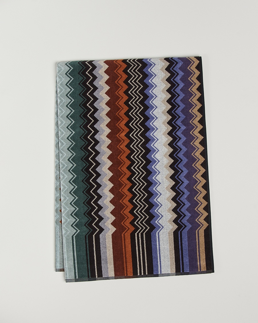 Missoni Home Giacomo Bath Sheet 100x150 cm Verde Multi – Mehrfarbig