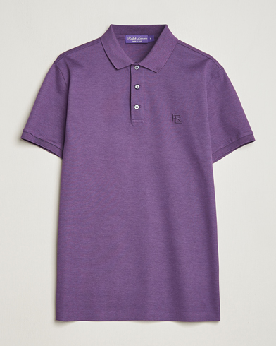 Herren | Ralph Lauren Purple Label | Ralph Lauren Purple Label | Mercerized Cotton Polo Purple Melange