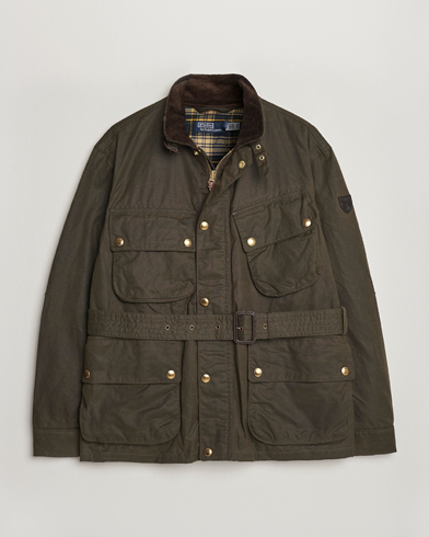 Herren | Übergangsjacken | Polo Ralph Lauren | Waxed Field Jacket Oil Cloth Green
