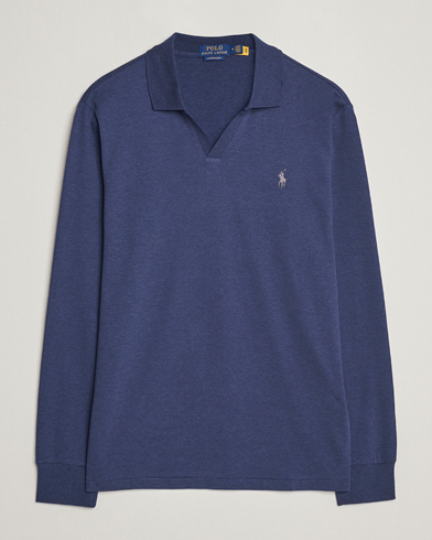 Herren | Langarm-Poloshirts | Polo Ralph Lauren | Long Sleeve Polo Shirt Navy Heather 