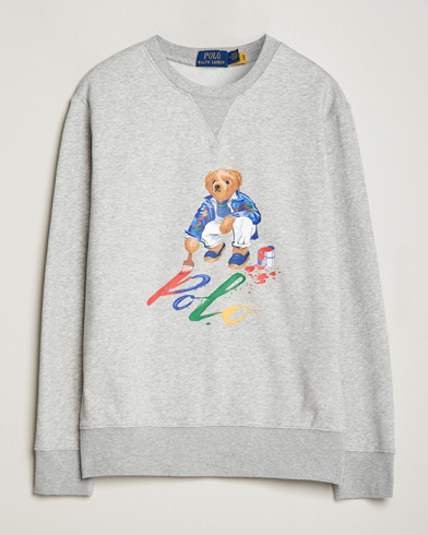 Herren | Graue Sweatshirts | Polo Ralph Lauren | Printed Bear Crew Neck Sweatshirt Andover Heather