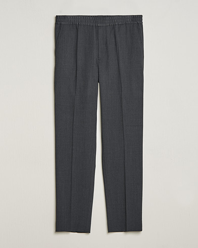 Herren | Personal Classics | Filippa K | Relaxed Terry Wool Trousers Dark Grey Melange