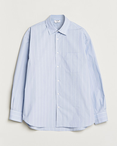 Herren | Freizeithemden | Filippa K | Striped Poplin Shirt Faded Blue/White