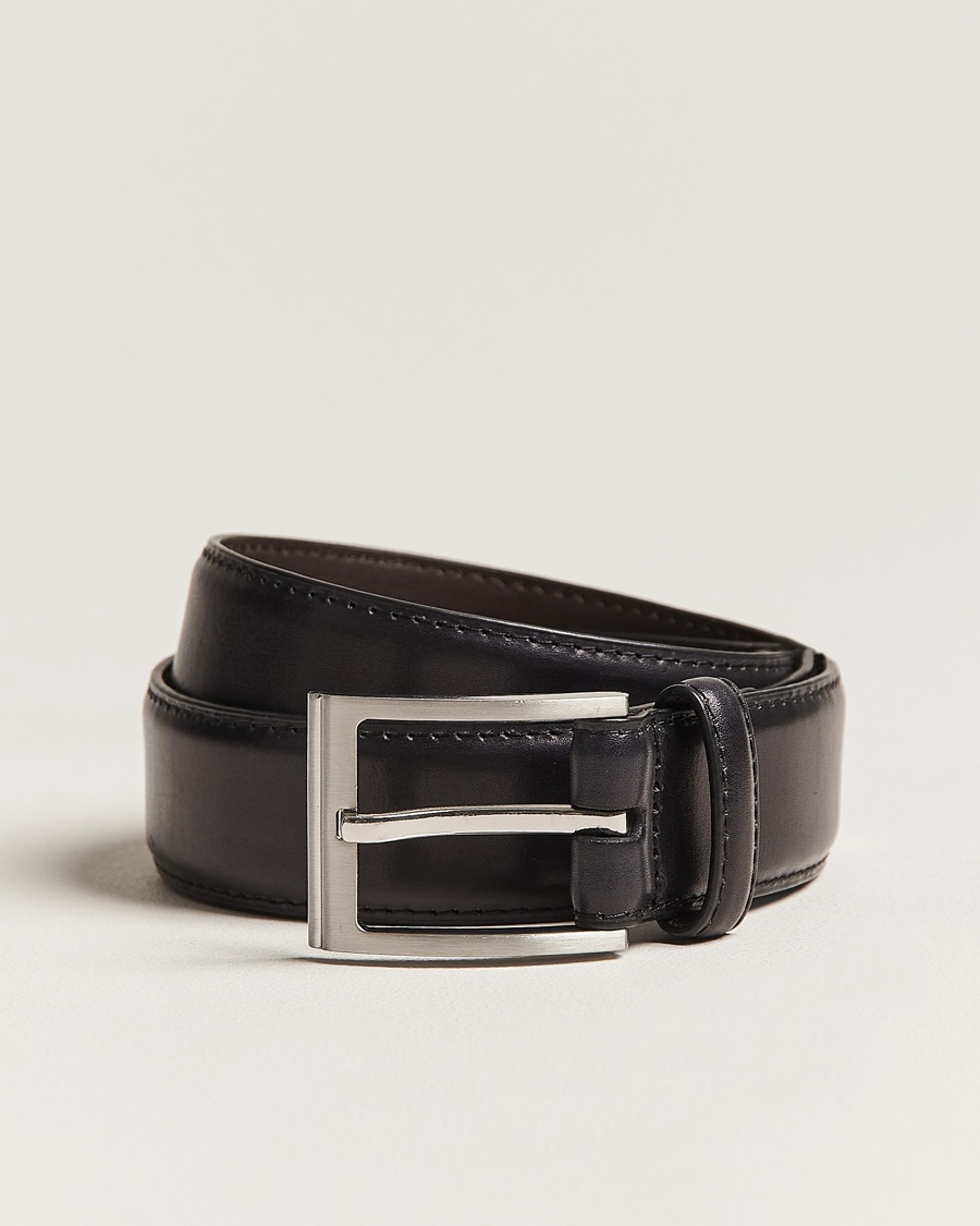Loake Shoemakers Philip Leather Belt Black – Schwarz