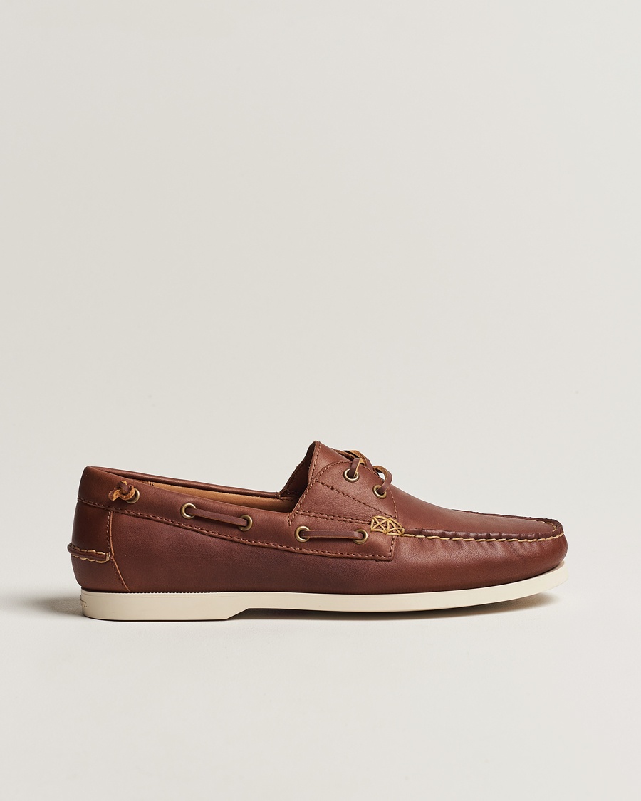 Polo Ralph Lauren Merton Leather Boat Shoe Tan – Braun