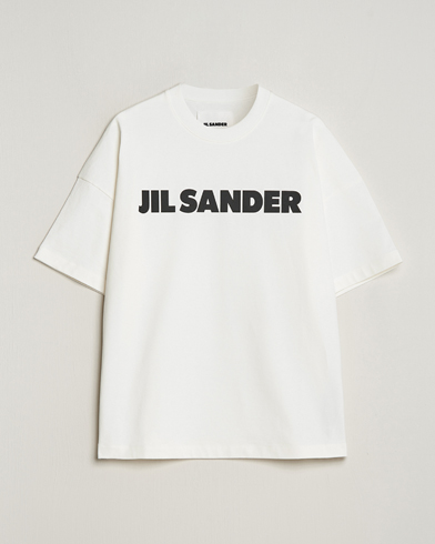 Herren | Jil Sander | Jil Sander | Round Collar Logo T-Shirt White