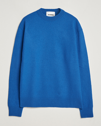 Herren | Jil Sander | Jil Sander | Lightweight Merino Wool Sweater Space Blue