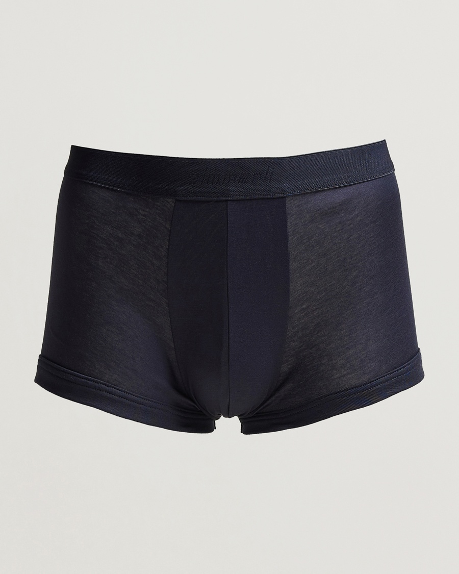 Zimmerli of Switzerland Sea Island Cotton Boxer Briefs Navy – Blau