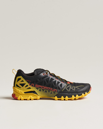 Herren | Schwarze Sneakers | La Sportiva | Bushido II GTX Trail Running Sneakers Black/Yellow
