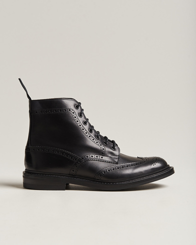 Herren | Schwarze Stiefel | Tricker's | Stow Dainite Country Boots Black Calf
