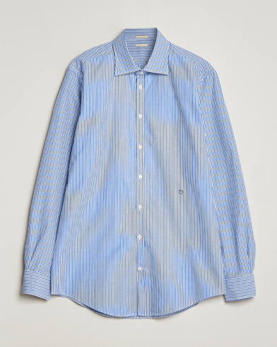 Herren | Freizeithemden | Massimo Alba | Genova Striped Cotton Shirt Blue Stripes