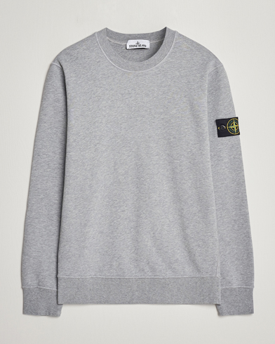 Herren | Stone Island | Stone Island | Garment Dyed Cotton Sweatshirt Melange Grey