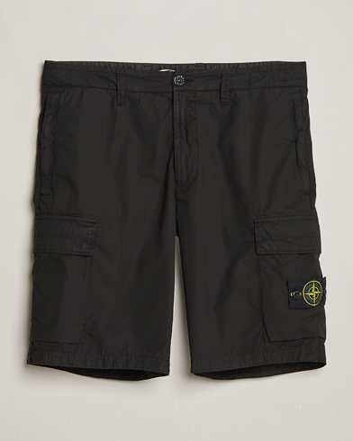 Herren | Cargoshorts | Stone Island | Stretch Cotton Tela Regular Fit Cargo Shorts Black