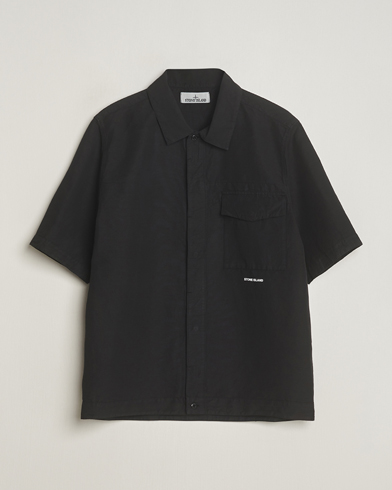 Herren | Stone Island | Stone Island | Cotton/Hemp Short Sleeve Shirts Black