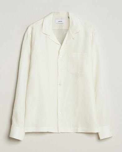 Herren | Leinenhemden | Lardini | Klop Linen Shirt Off White
