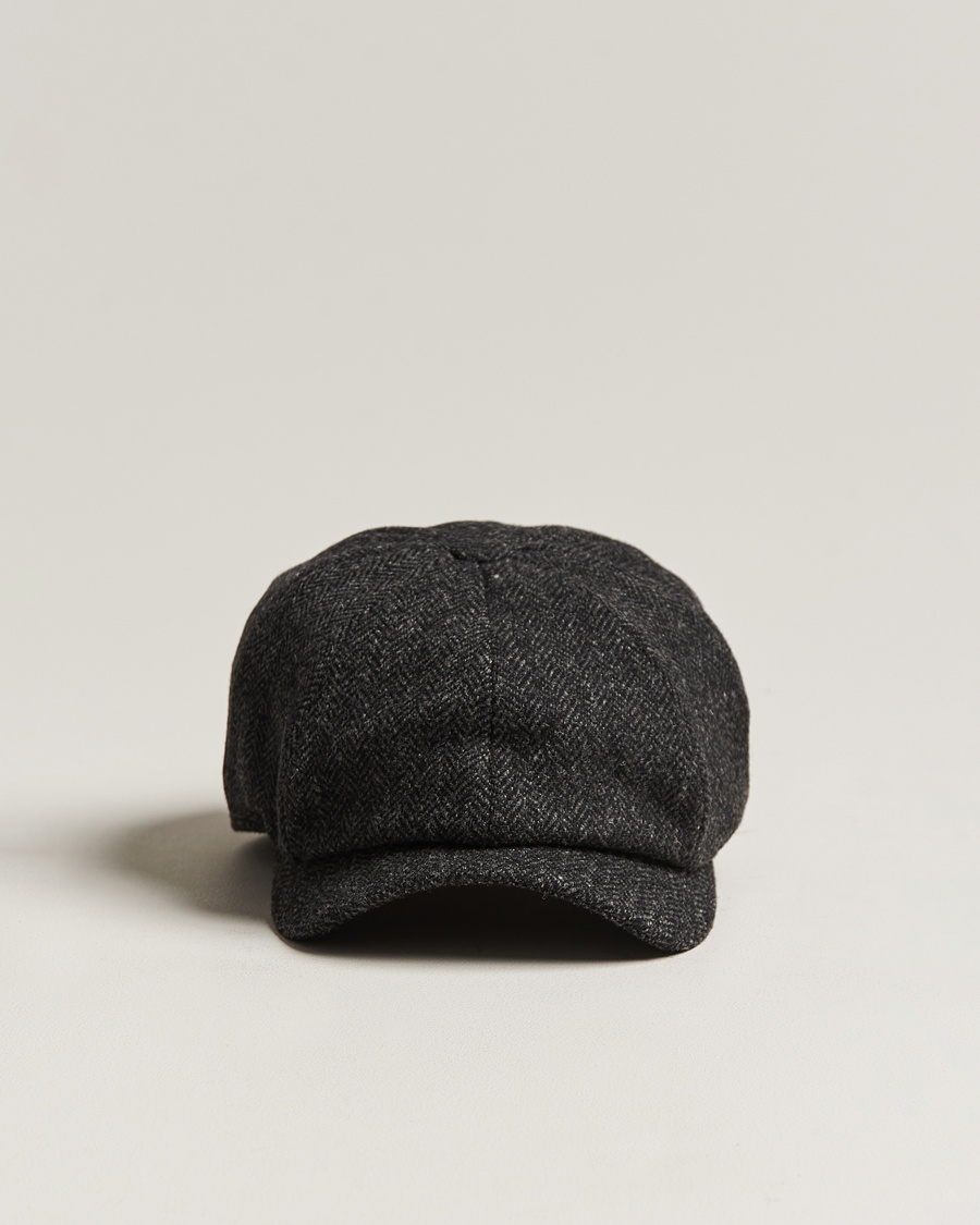 Wigéns Newsboy Classic Shetland Wool Dark Grey – Grau